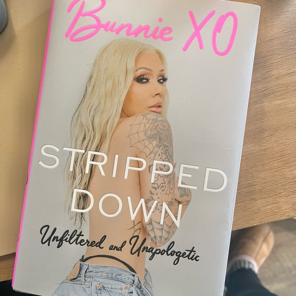 Bunnie XO "Stripped Down" Hardcover - Pink & White Cover